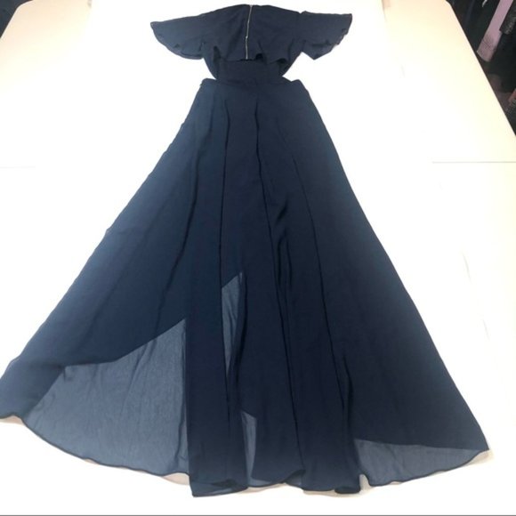 Ali & Jay Blue Cut Out Maxi Dress - Picture 6 of 7